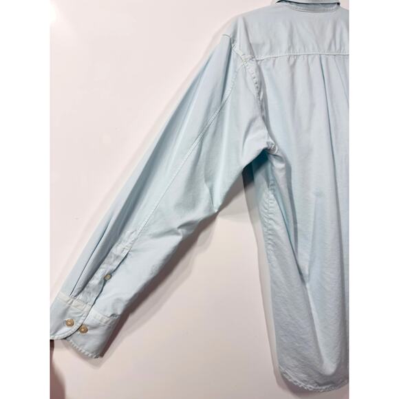 Tommy Bahama Button Up Cotton/Silk Light Blue Lightweight Casual Mens Size Large - Picture 6 of 9
